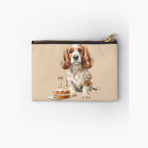 Item preview, Cute English Cocker Spaniel with Birthday Cake designed and sold by Erika Kaisersot.