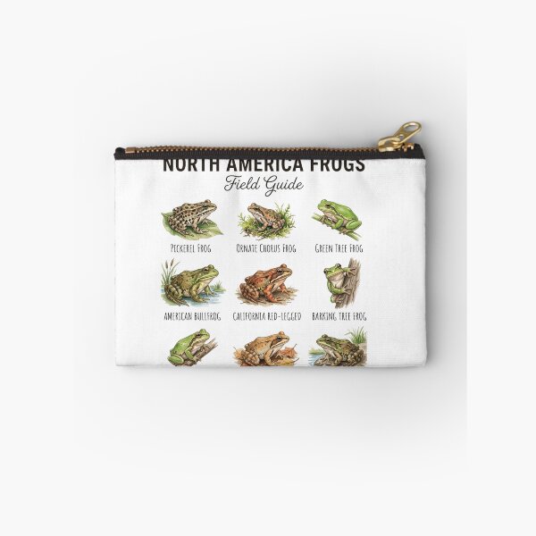 Item preview, North America Frogs Field Guide – Vintage Watercolor designed and sold by raedattia.