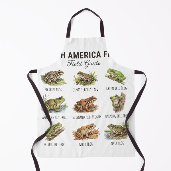 Item preview, North America Frogs Field Guide – Vintage Watercolor designed and sold by raedattia.