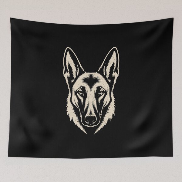 Item preview, Belgian Malinois Minimalist Mascot | Working Dog Collection designed and sold by RusticMeadow.