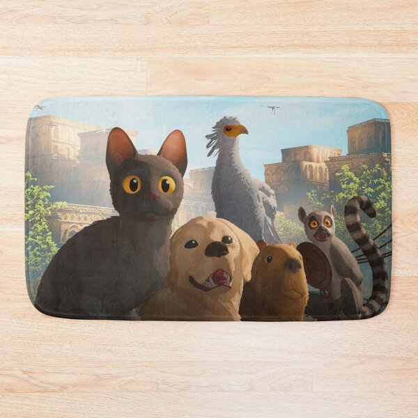 Item preview, Flow movie black cat in the ocean with capybara friend on a sailboat 2024 indie animeted designed and sold by Chardo55.