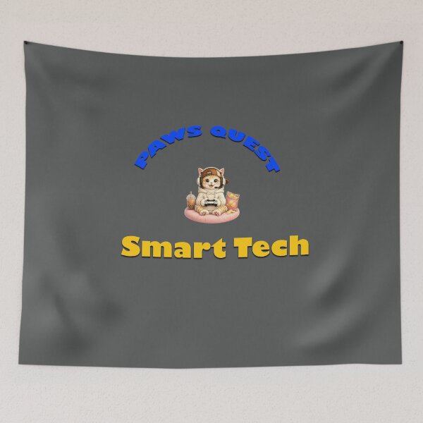 Item preview, Paws Play Tech Thrives – Modern Gaming Typography designed and sold by annenambiro.