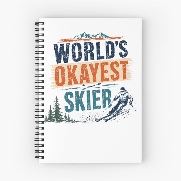 Item preview, World's Okayest Skier Funny Skiing Winter Sport Mountain Hobby designed and sold by RetroMini2026.