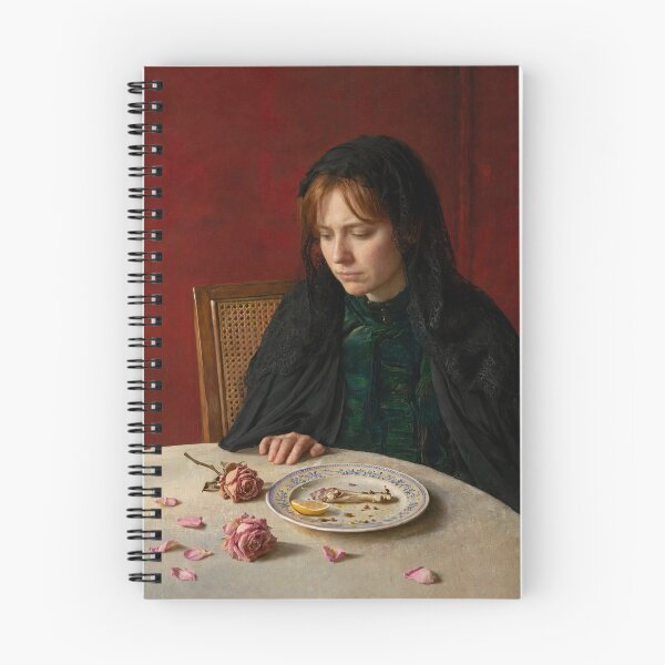 Item preview, Victorian Oil Painting: The Young Widow designed and sold by KALEIDOSCOPE UK.