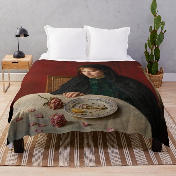 Item preview, Victorian Oil Painting: The Young Widow designed and sold by KALEIDOSCOPE UK.