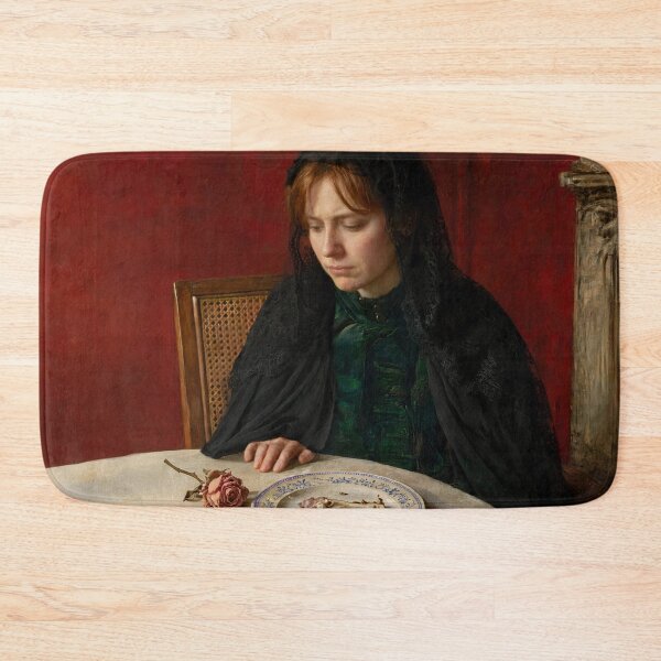 Item preview, Victorian Oil Painting: The Young Widow designed and sold by KALEIDOSCOPE UK.