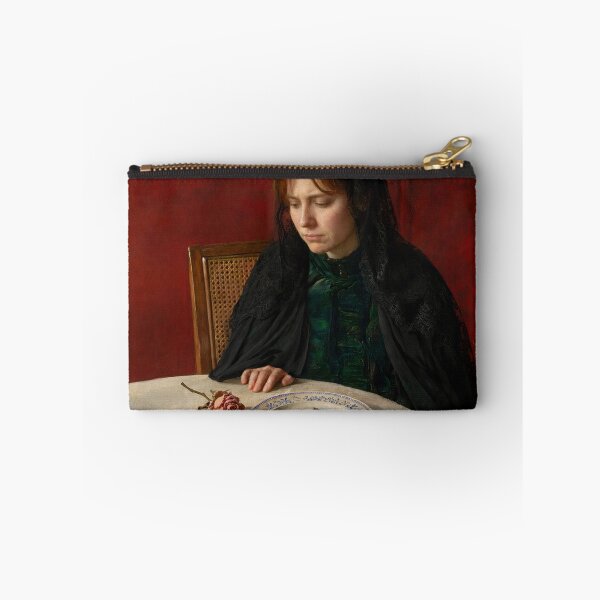 Item preview, Victorian Oil Painting: The Young Widow designed and sold by KALEIDOSCOPE UK.