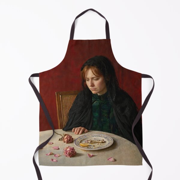 Item preview, Victorian Oil Painting: The Young Widow designed and sold by KALEIDOSCOPE UK.