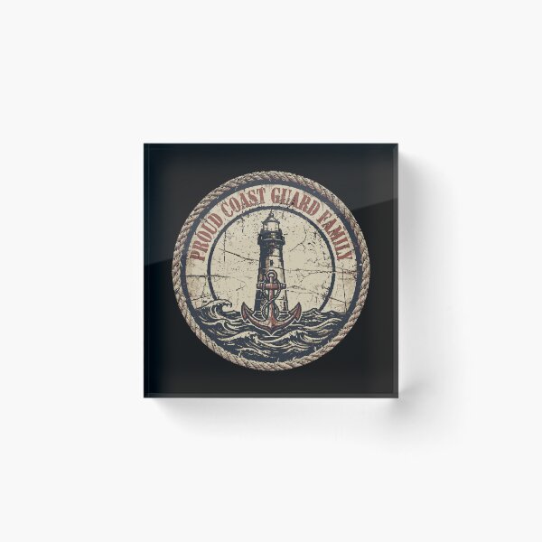 Item preview, Proud Coast Guard Family Vintage Maritime Gift | Military Heritage Design designed and sold by Coasties.
