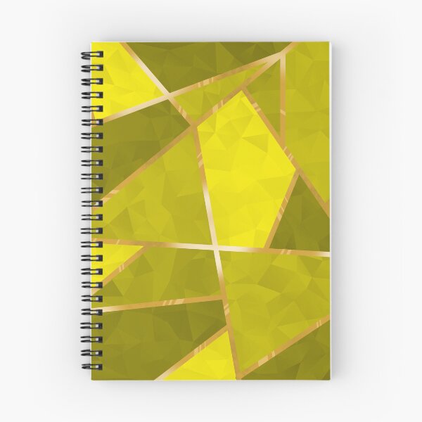Item preview, Yellow Geometric Crystals with Gold Lining designed and sold by SolGalaxyDesign.