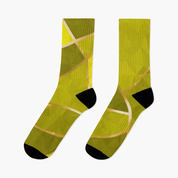 Item preview, Yellow Geometric Crystals with Gold Lining designed and sold by SolGalaxyDesign.