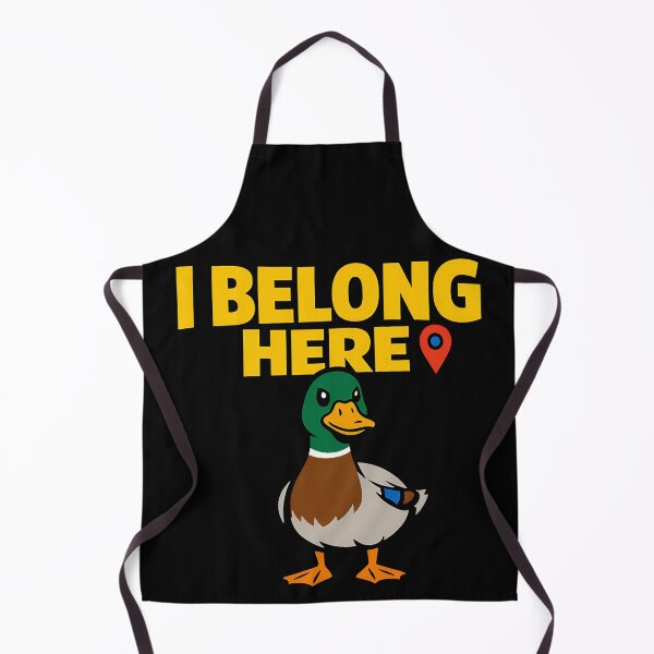 Item preview, I Belong Here Funny Mallard Duck Quote designed and sold by TeeTimeTreasure.