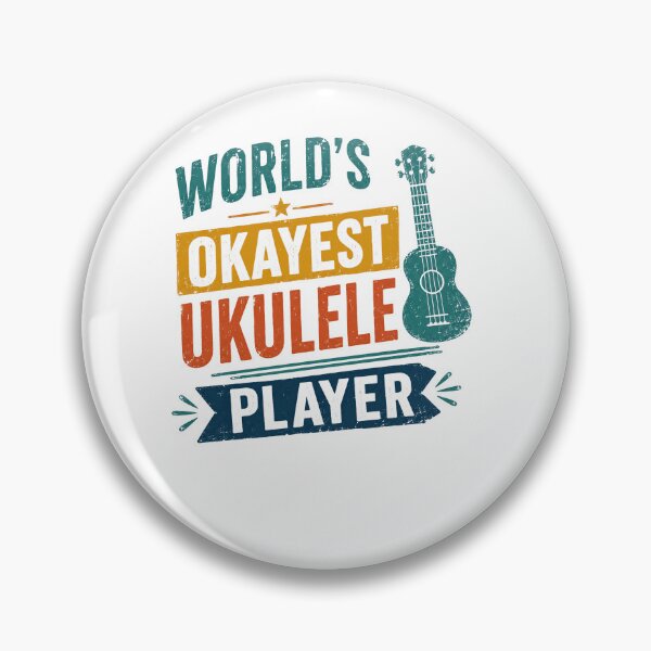 Item preview, World's Okayest Ukulele Player Music Instrument Hobbyist designed and sold by RetroMini2026.