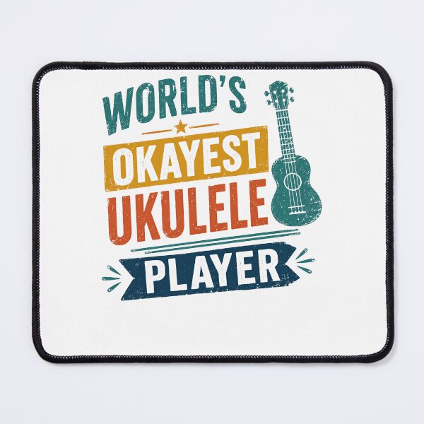 Item preview, World's Okayest Ukulele Player Music Instrument Hobbyist designed and sold by RetroMini2026.