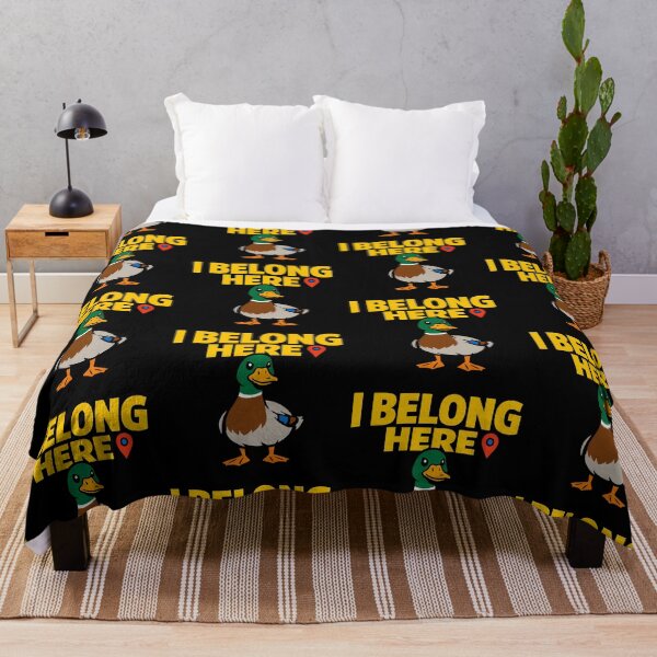 Item preview, I Belong Here Funny Mallard Duck Quote designed and sold by TeeTimeTreasure.