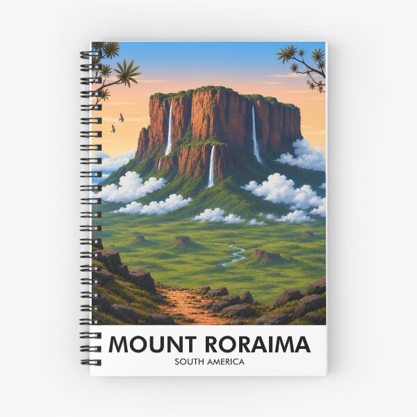 Item preview, Mount Roraima Retro Travel Print designed and sold by HomeLivingCo.