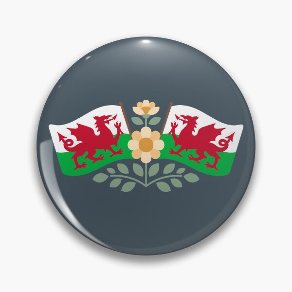 Item preview, Wales Flag Folk Motif – © heidiannemorris Scandinavian Folk Art designed and sold by FOLK ART FUSION by heidiannemorris.
