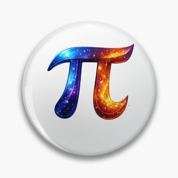 Item preview, Cosmic pi symbol with glowing hues designed and sold by Jyoti  Rajput.