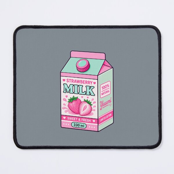 Item preview, Kawaii Strawberry Milk Carton | Cute Pastel Pink Drink Aesthetic designed and sold by Aimetoi.