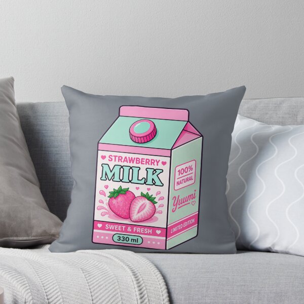 Item preview, Kawaii Strawberry Milk Carton | Cute Pastel Pink Drink Aesthetic designed and sold by Aimetoi.