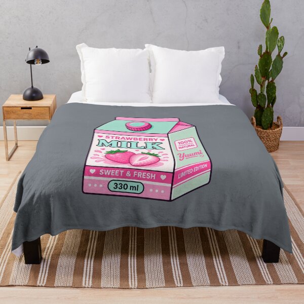 Item preview, Kawaii Strawberry Milk Carton | Cute Pastel Pink Drink Aesthetic designed and sold by Aimetoi.