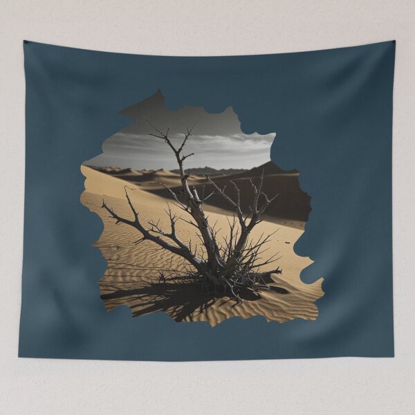 Item preview, A solitary plant in the desert - 4 designed and sold by Universe-of-Merch.