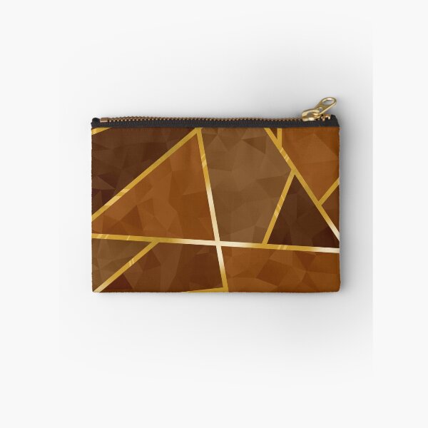 Item preview, Brown Geometric Crystals with Gold Lining designed and sold by SolGalaxyDesign.