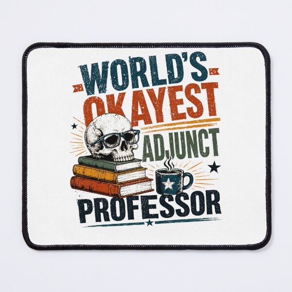 Item preview, World's Okayest Adjunct Professor Academic Educator designed and sold by RetroMini2026.