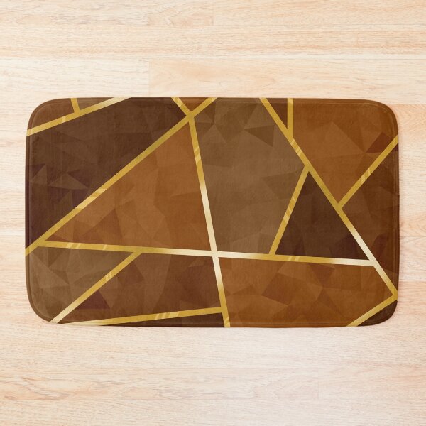 Item preview, Brown Geometric Crystals with Gold Lining designed and sold by SolGalaxyDesign.