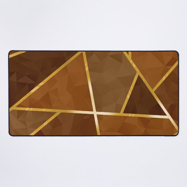 Item preview, Brown Geometric Crystals with Gold Lining designed and sold by SolGalaxyDesign.