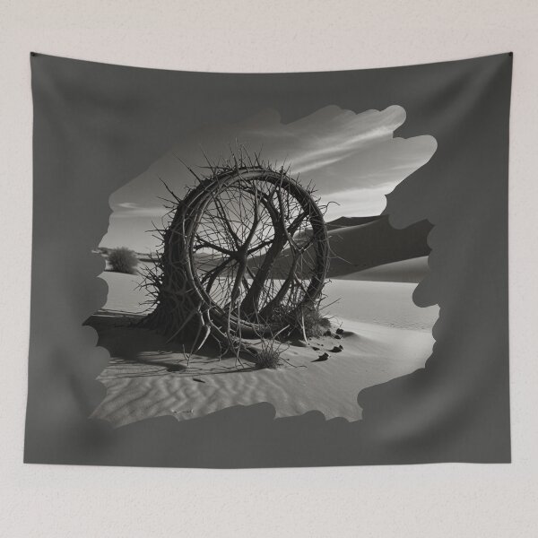 Item preview, A solitary plant in the desert - 3 designed and sold by Universe-of-Merch.