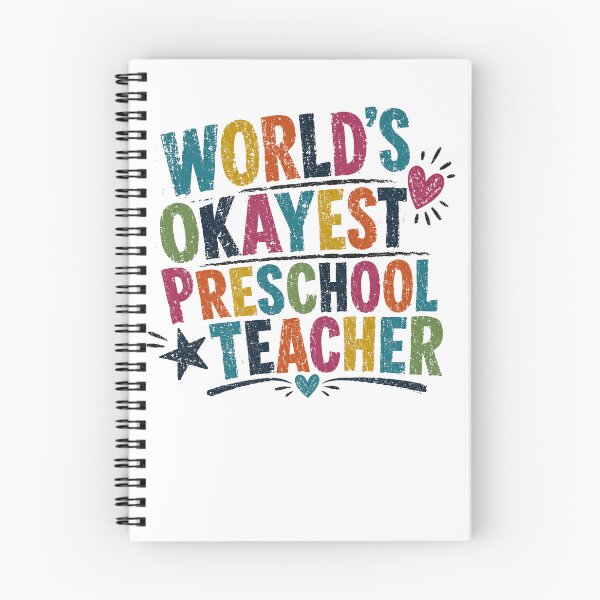 Item preview, World's Okayest Preschool Teacher Funny Educator Gift designed and sold by RetroMini2026.
