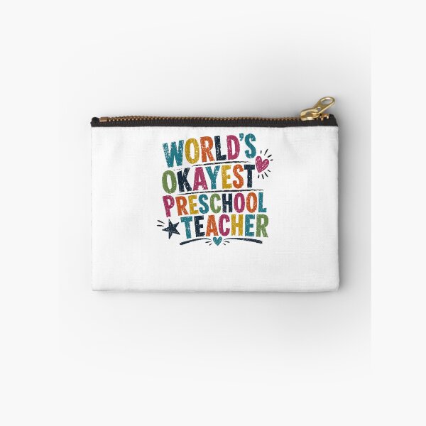Item preview, World's Okayest Preschool Teacher Funny Educator Gift designed and sold by RetroMini2026.