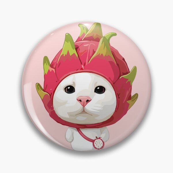 Item preview, Cute Dragon Fruit Cat - Adorable Kitten in Fruit Costume Kawaii Art designed and sold by arfindo-indra.