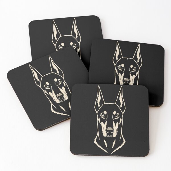 Item preview, Doberman Minimalist Mascot | Working Dog Collection designed and sold by RusticMeadow.