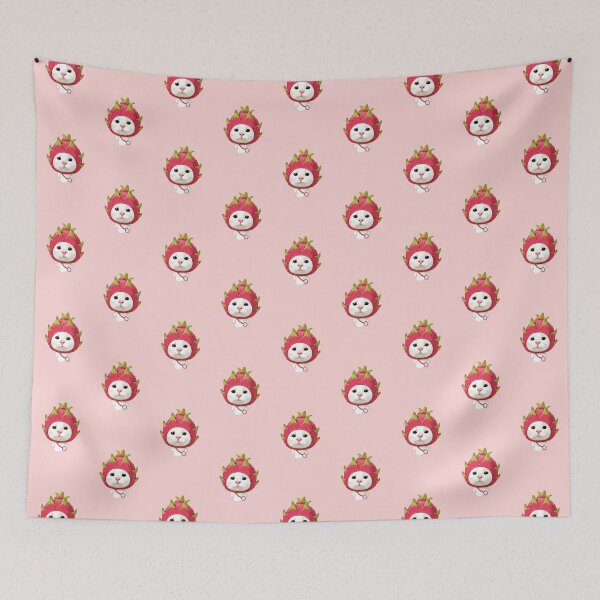 Item preview, Cute Dragon Fruit Cat - Adorable Kitten in Fruit Costume Kawaii Art designed and sold by arfindo-indra.