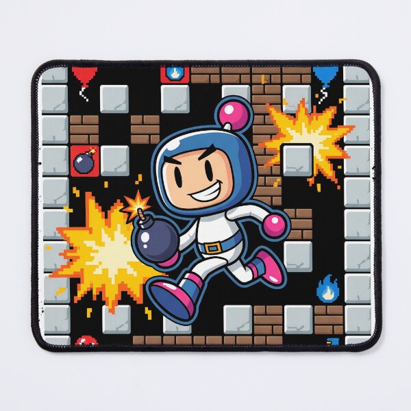 Item preview, Bomberman Retro Arcade Pixel Power Up designed and sold by Gabriela Mihai.