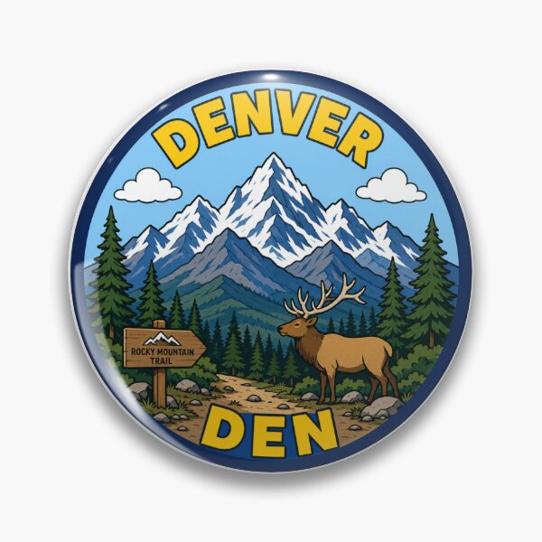 Item preview, Denver DEN Airport Code Travel Sticker designed and sold by Martin's_Design.