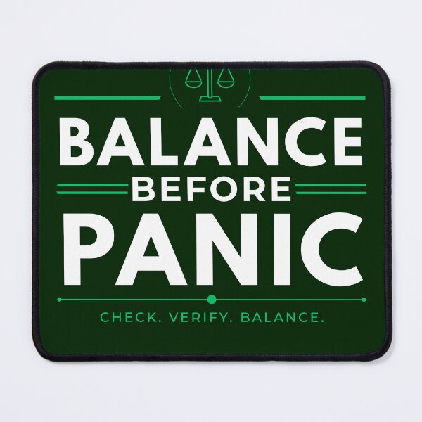 Item preview, Balance Before Panic Accountant T-Shirt | CPA Accounting Humor Design designed and sold by FCA SIR MERCH .