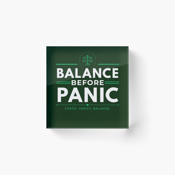 Item preview, Balance Before Panic Accountant T-Shirt | CPA Accounting Humor Design designed and sold by FCA SIR MERCH .