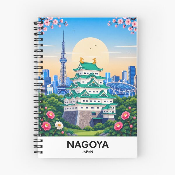 Item preview, Nagoya Retro Travel Print designed and sold by HomeLivingCo.