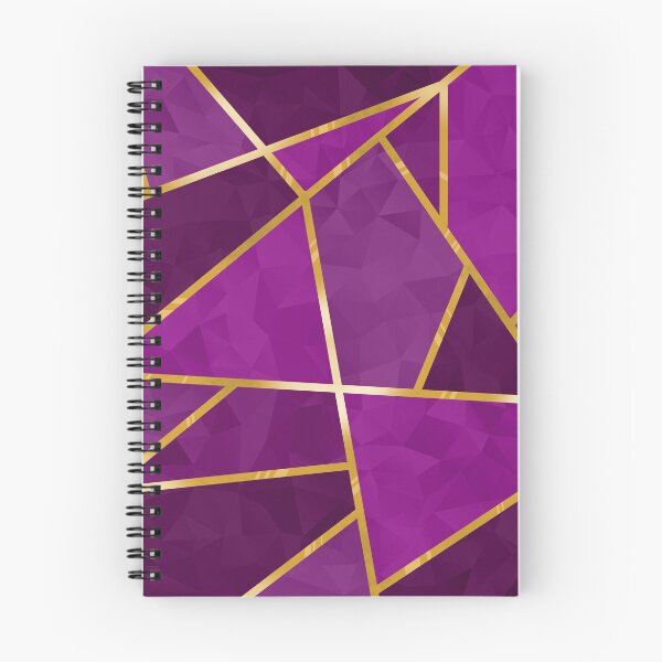 Item preview, Magenta Geometric Crystals with Gold Lining designed and sold by SolGalaxyDesign.