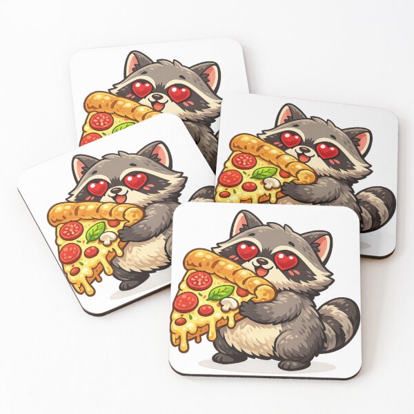 Item preview, Pizza Love Bandit designed and sold by Funky Fable studio.
