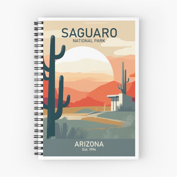 Item preview, Saguaro National Park Desert Landscape Travel Art designed and sold by MarkedArtPrints.