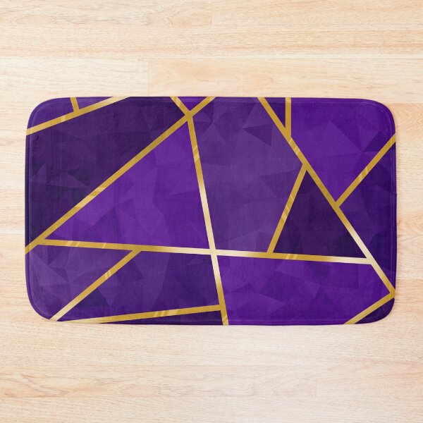 Item preview, Purple Geometric Crystals with Gold Lining designed and sold by SolGalaxyDesign.