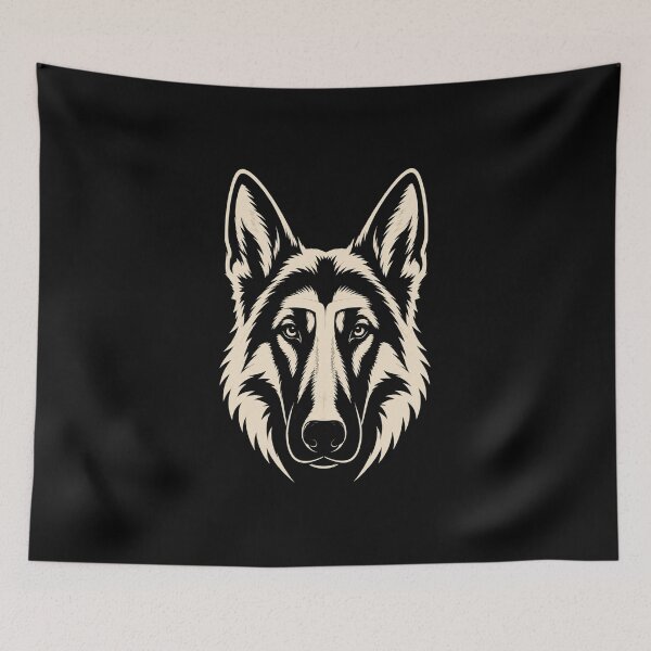 Item preview, German Shepherd Minimalist Mascot | Working Dog Collection designed and sold by RusticMeadow.