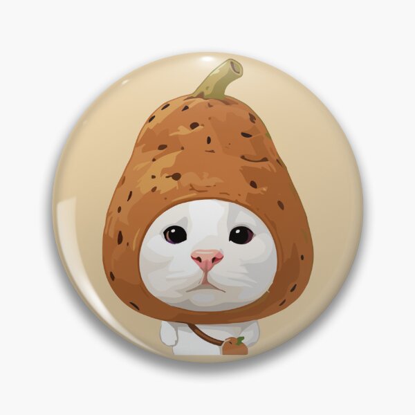 Item preview, Cute Pear Cat - Adorable Kitten in Fruit Costume Kawaii Art designed and sold by arfindo-indra.