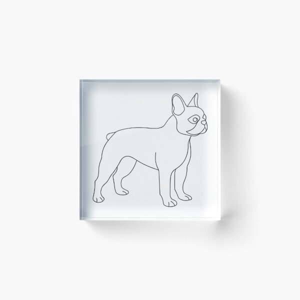 Item preview, French Bulldog Elegant Line Art Gift designed and sold by OneLine Studio.