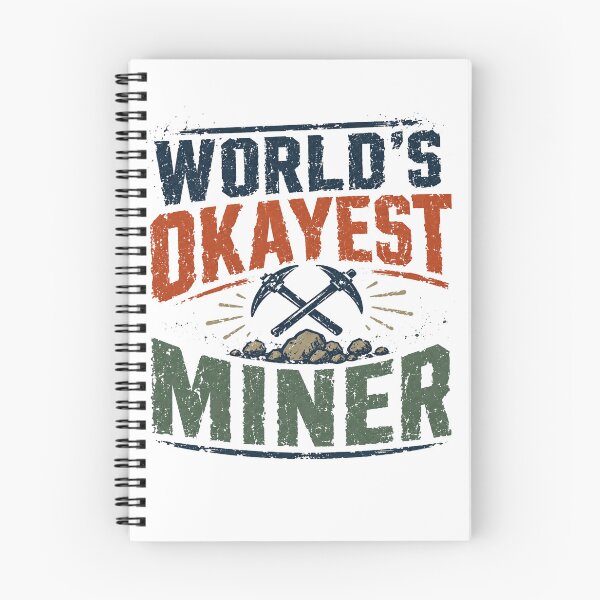 Item preview, World's Okayest Miner Mining Profession Worker Humor designed and sold by RetroMini2026.