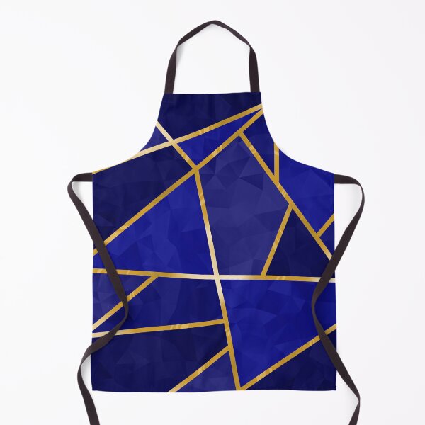 Item preview, Cristales geométricos azules con ribete dorado designed and sold by SolGalaxyDesign.
